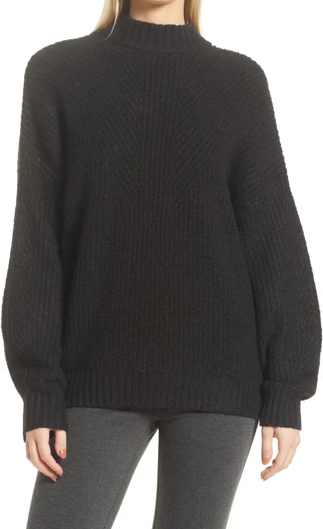 Oversize Mock Neck Sweater | Nordstrom