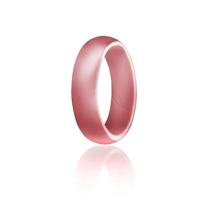 ROQ Silicone Wedding Ring for Women, Affordable Silicone Rubber Wedding Bands, 7 Packs, 4 Pack & ... | Amazon (US)