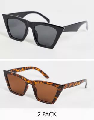 Madein. 2 pack cat eye sunglasses | ASOS (Global)