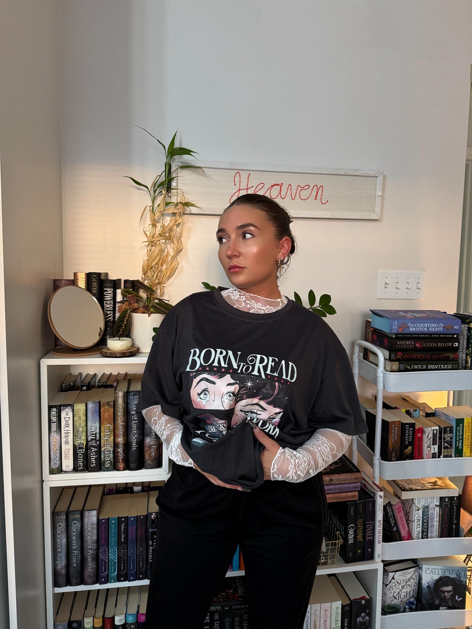 Layering for the fall season is so fun! I love to pair this lace shirt with my baggy tees! 
White lace, adidas sweat pants,  baggy t shirts 

#LTKfall #LTKmodest #LTKcanada