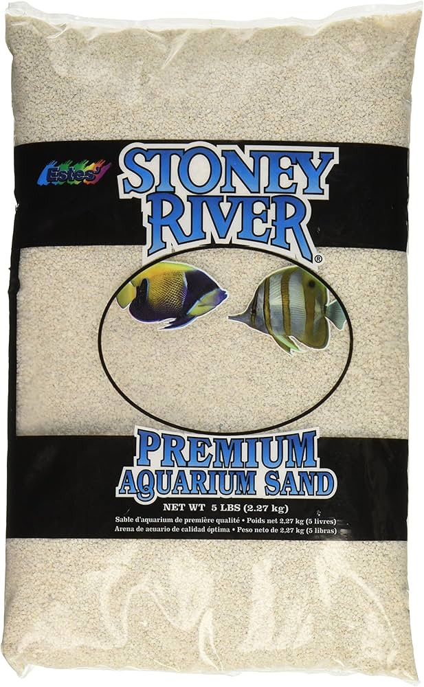 Stoney River White Aquatic Sand Freshwater and Marine Aquariums, 5-Pound Bag | Amazon (US)
