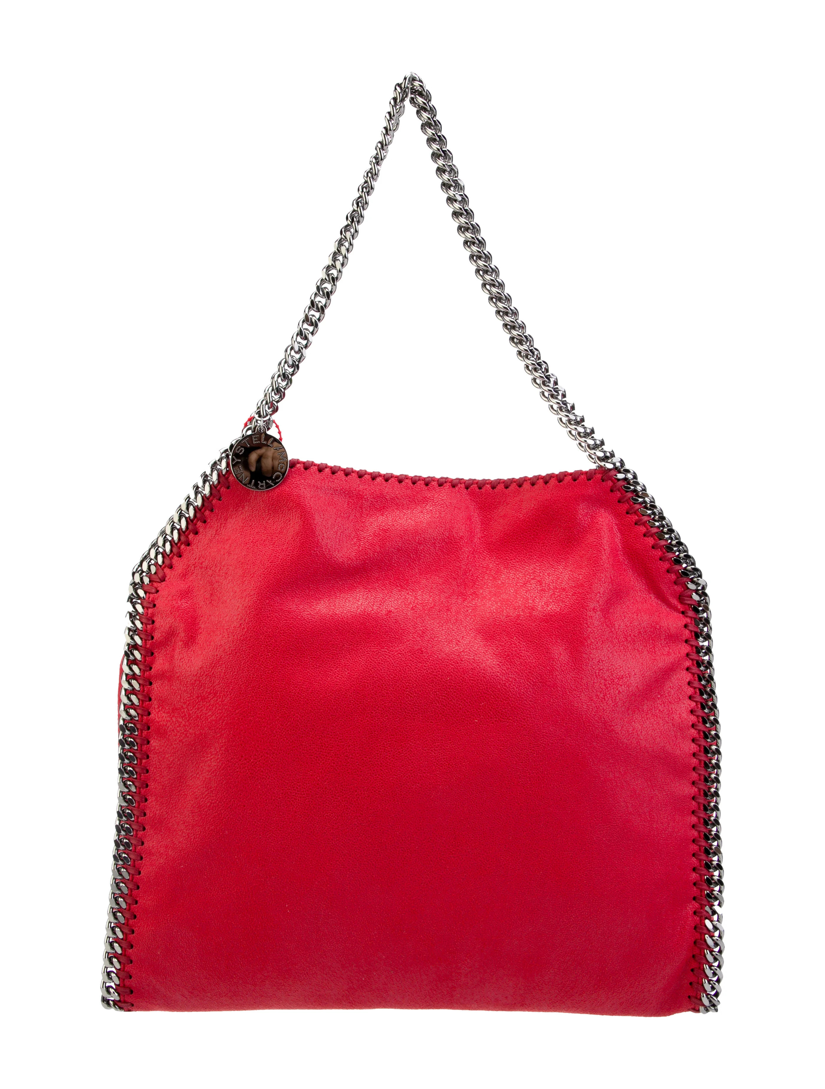 Chain-Link Trimmed Vegetarian Suede Tote | The RealReal