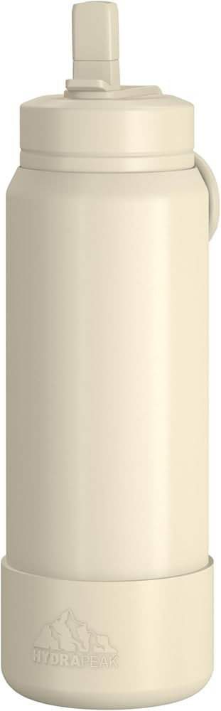 Hydrapeak 26 oz Sports Water Bottle with Straw Lid, Leakproof Stainless Steel, Cup Holder Friendl... | Amazon (US)