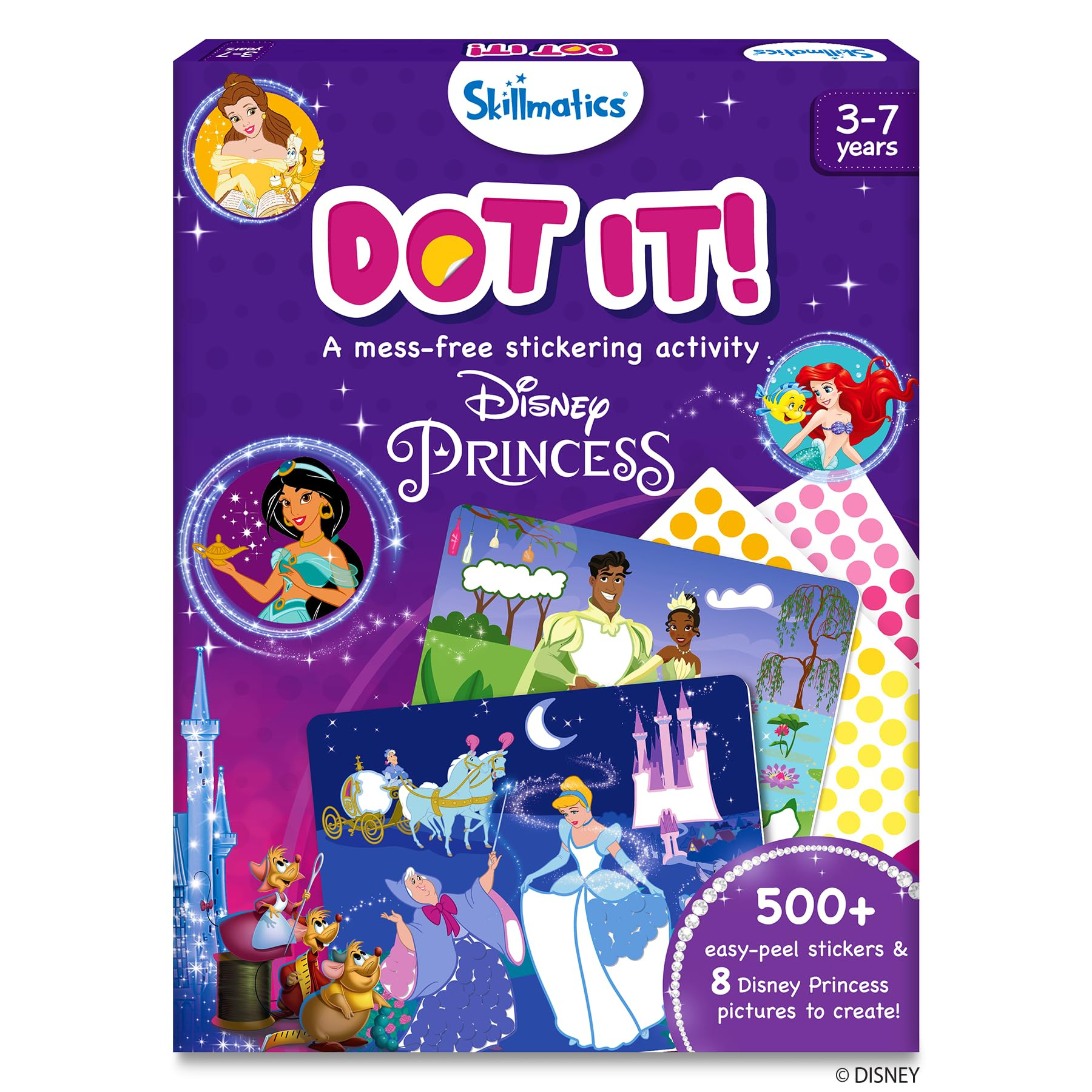 Skillmatics Dot It Sticker Art - Disney Princess, Mess-Free Fun for Kids, 500+ Stickers, Craft Ki... | Amazon (US)