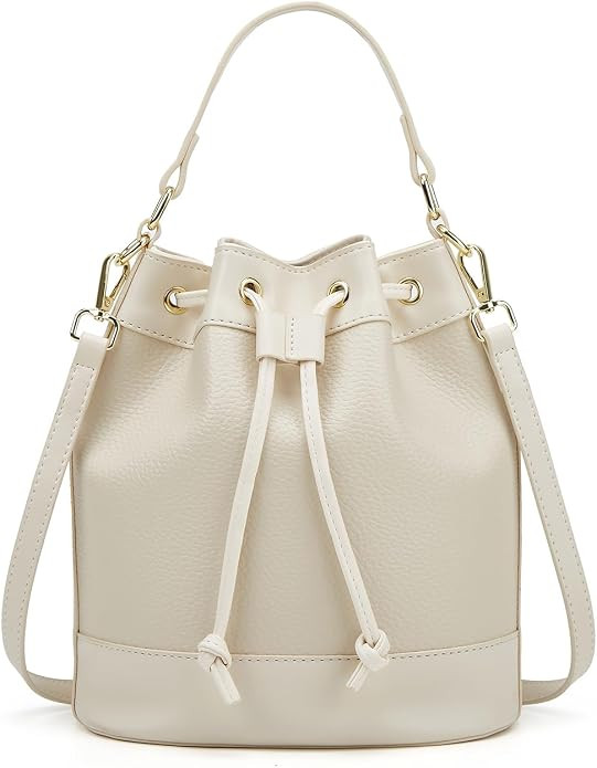 Women’s Retro Bucket Bag Chic Drawstring Hobo Purse with Adjustable Strap Lightweight Shoulder ... | Amazon (US)