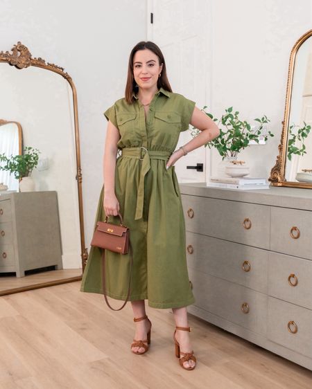 Obsessed with wearing this army green utility dress! It's so chic and classy. Also under $40! 
#springfashion #transitionalstyling #outfitidea #trendydresses

#LTKStyleTip #LTKItBag #LTKSeasonal