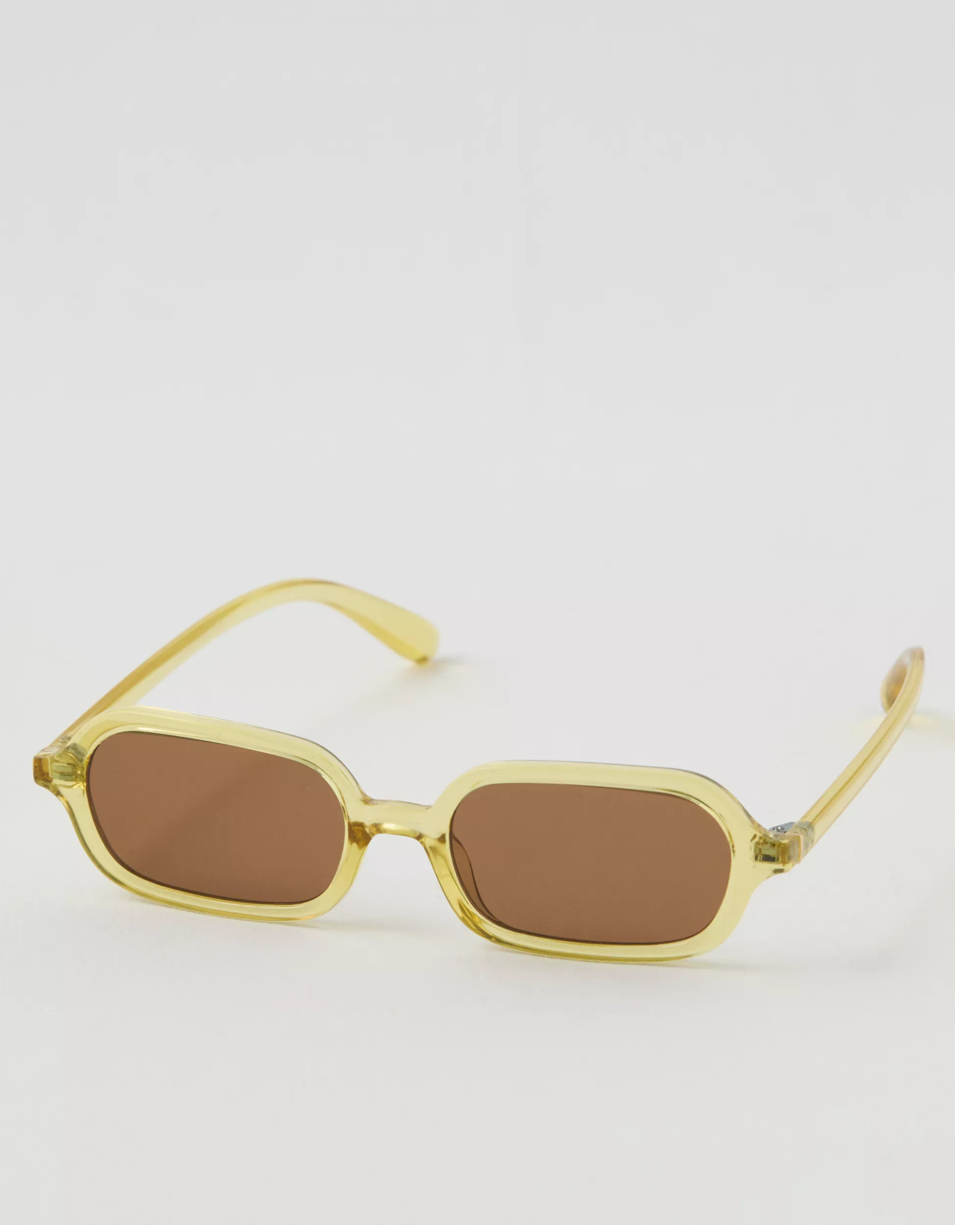 Aerie Slim Rectangle Sunglasses | Aerie