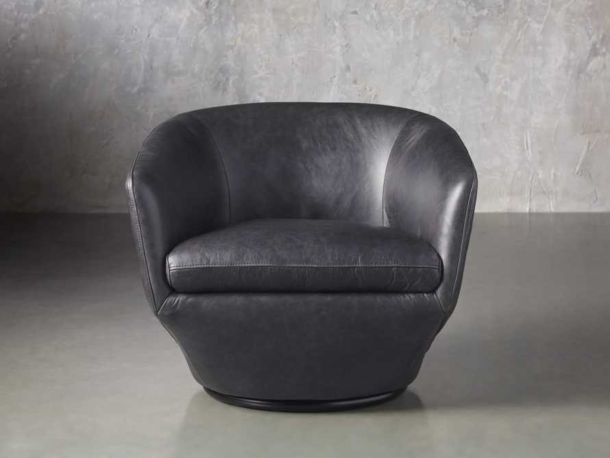 Pelton Leather Swivel Chair | Arhaus | Arhaus