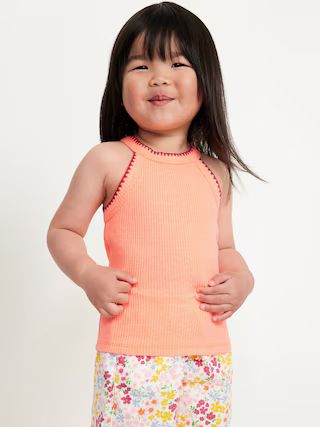 Fitted Halter Tank Top for Toddler Girls | Old Navy (US)