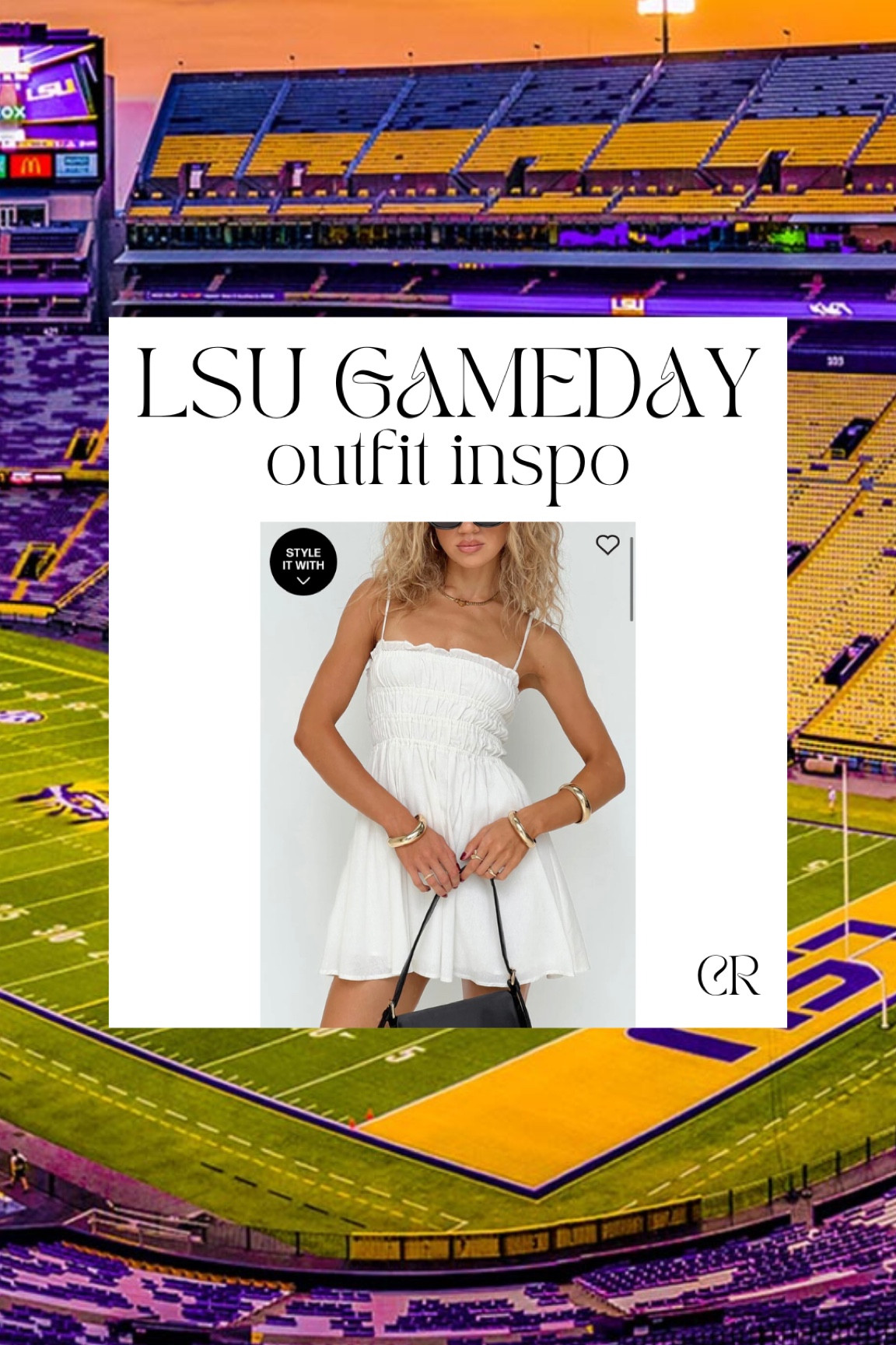 LSU COLLEGE FOOTBALL GAME DAY OUTFIT INSPO!!! 
#lsugameday #gamedayoutfitinspo
#lsu #collegeoutfitinspo #SECfootball 