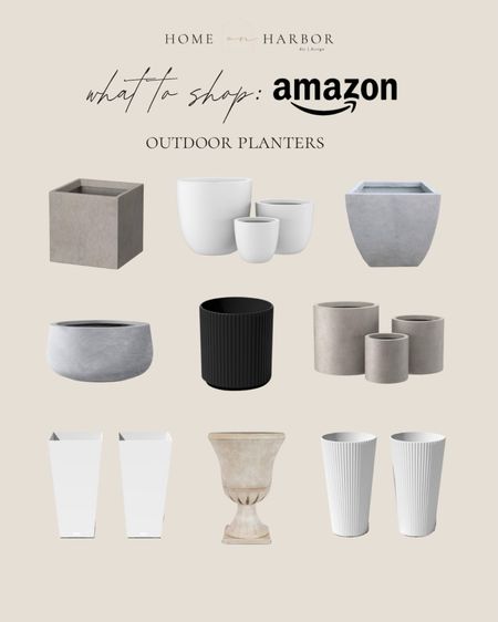 Outdoor planters from Amazon! These are great to elevate your  front porch and patio decor 

#LTKSeasonal #LTKhome #LTKstyletip