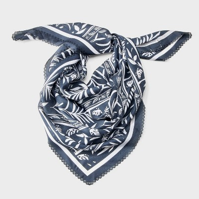 Printed Scarf with Border & Scallop Edge - A New Day™ | Target