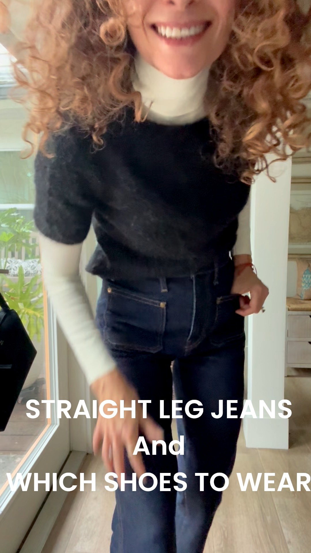 My Khaite Jeans with front pockets are sold out but the Abigail below are very similar:)
