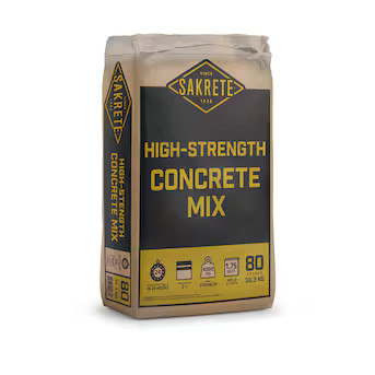 Sakrete 80-lb High Strength Concrete Mix | Lowe's