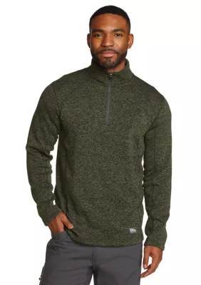 Eddie Bauer Men's Long Sleeve Radiator Fleece 1/4 Zip Pullover, Small | Belk