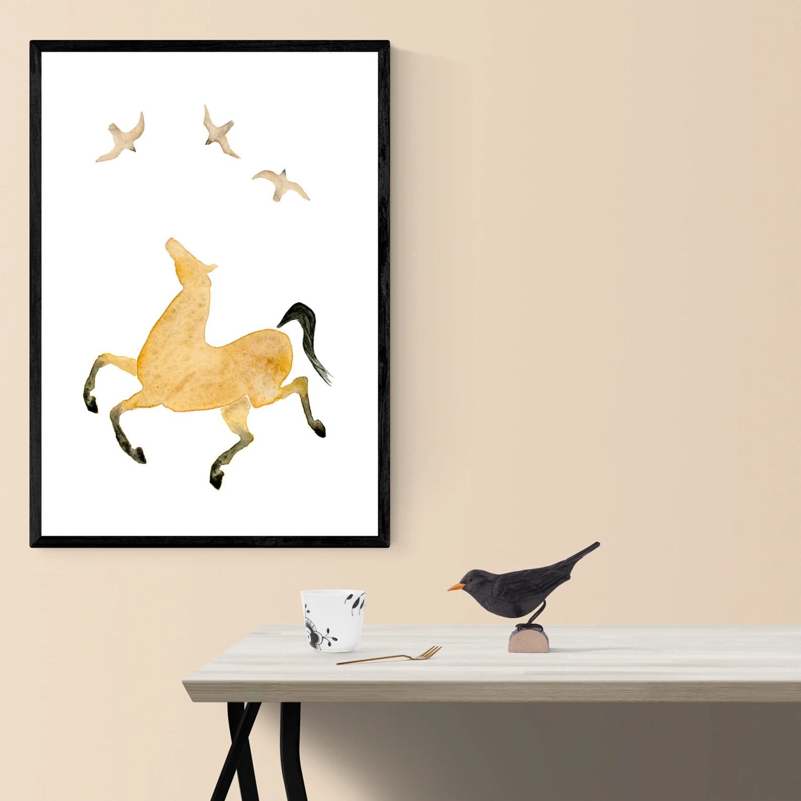 Southwestern Horse Art Buckskin Horse Art Southwestern - Etsy | Etsy (US)