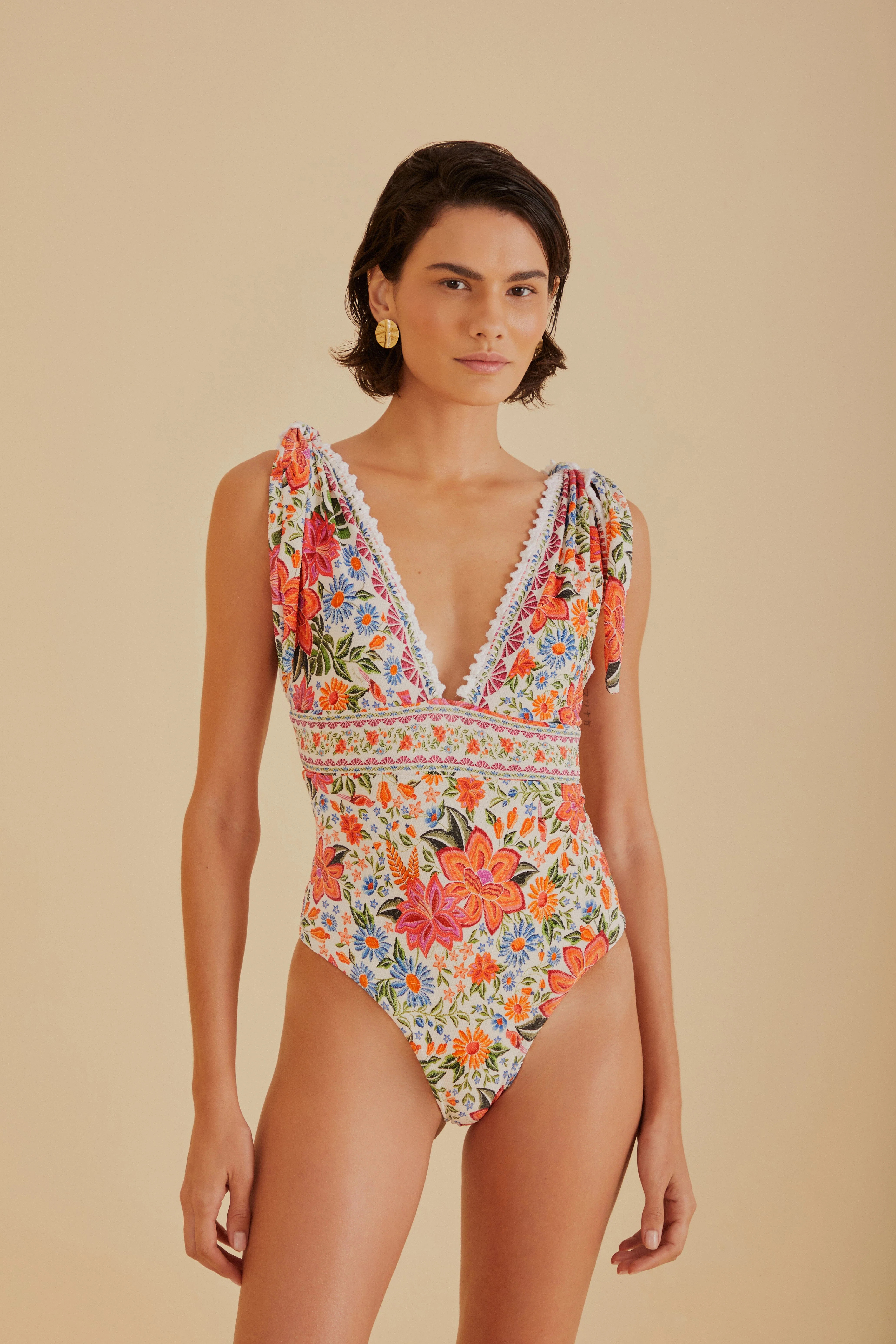 Bloom Garden One Piece Swimsuit | FarmRio (US)