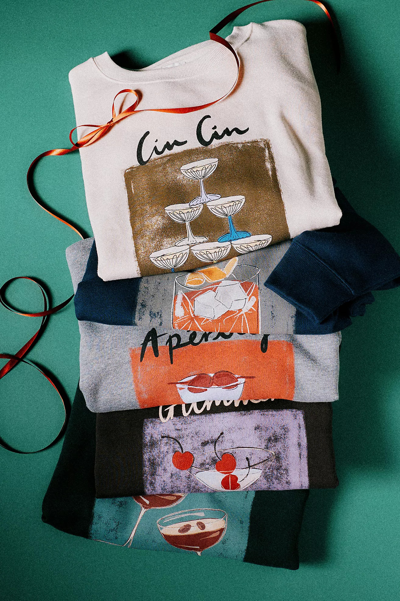 Maeve x Natalia Bagniewska Cocktail Sweatshirt | Anthropologie (US)