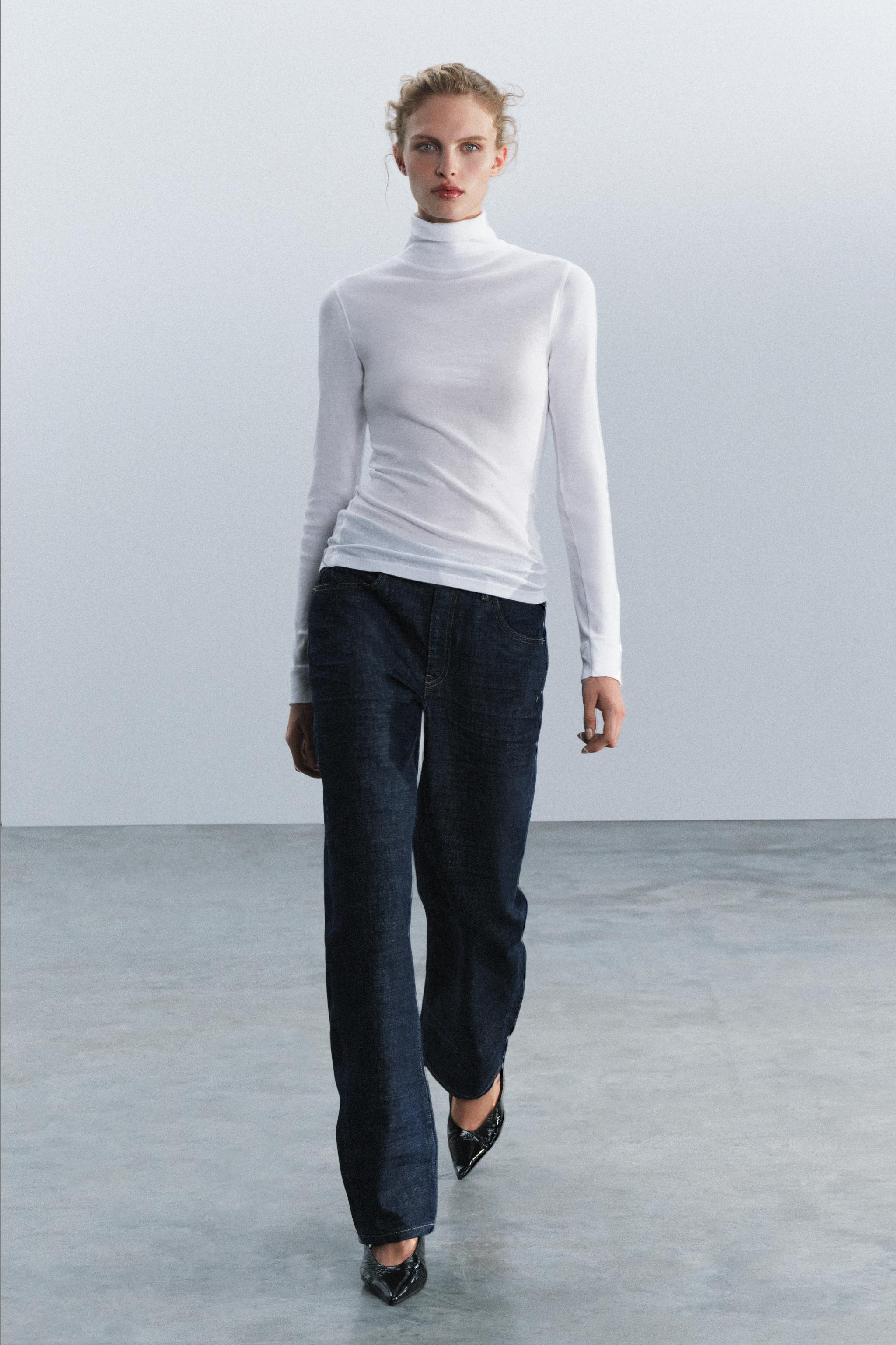 MOCK NECK TOP | Zara US