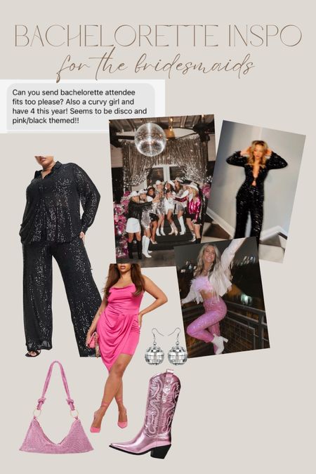 The bridesmaids need some inspo too! Love a black and pink disco theme😍

Wedding | bachelorette party | disco outfit 

#LTKSeasonal #LTKstyletip #LTKwedding
