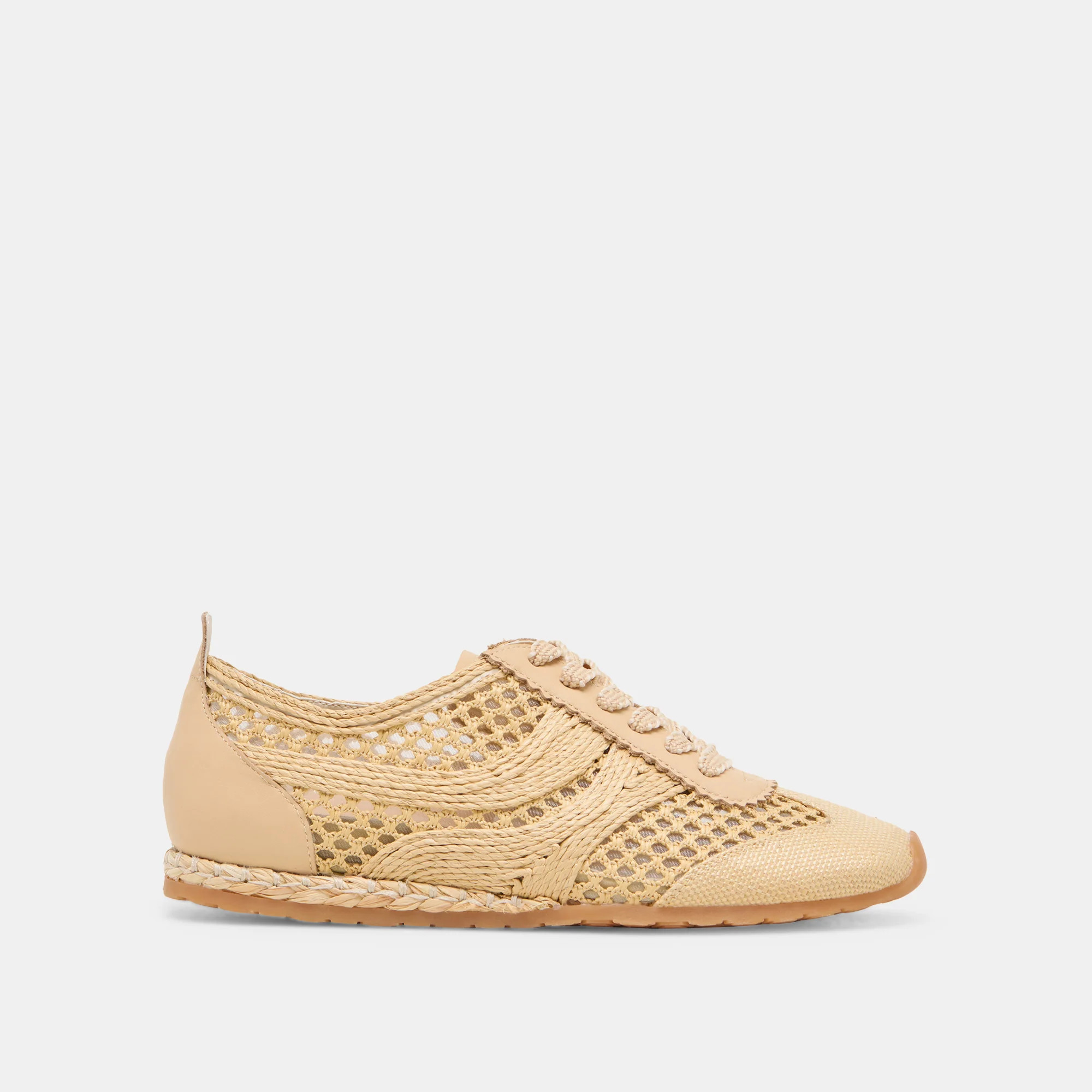 Dream Lt Natural Woven Raffia Sneakers | Dolce Vita | DolceVita.com
