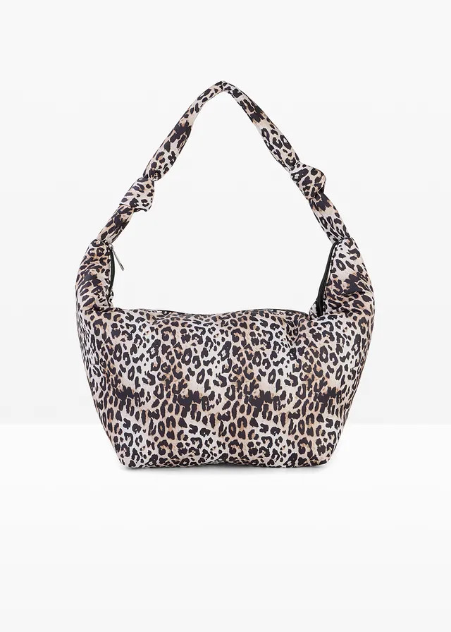 Schoudertas met luipaardprint lichtsand-zwart-ecru met luipaardprint | Bonprix NL (Influencer)