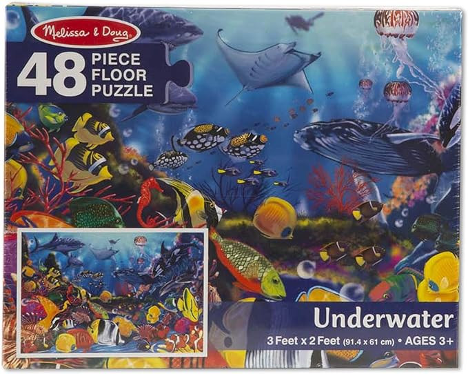 Melissa & Doug Underwater Floor Puzzle (48 pc) | Amazon (US)