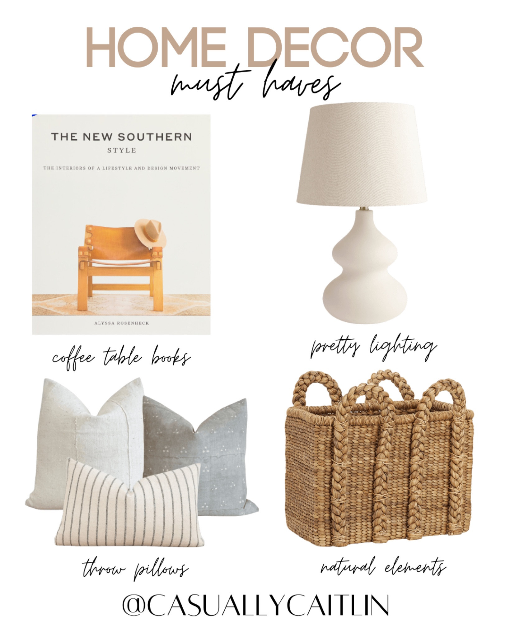 My home decor must haves for a simple and clean aesthetic 🫶🏻

Home decor finds, home decor must haves, coffee table books, throw pillows, table lamp, lighting, natural elements, wicker basket, neutral home, minimal home decor 

#LTKFind #LTKstyletip #LTKhome