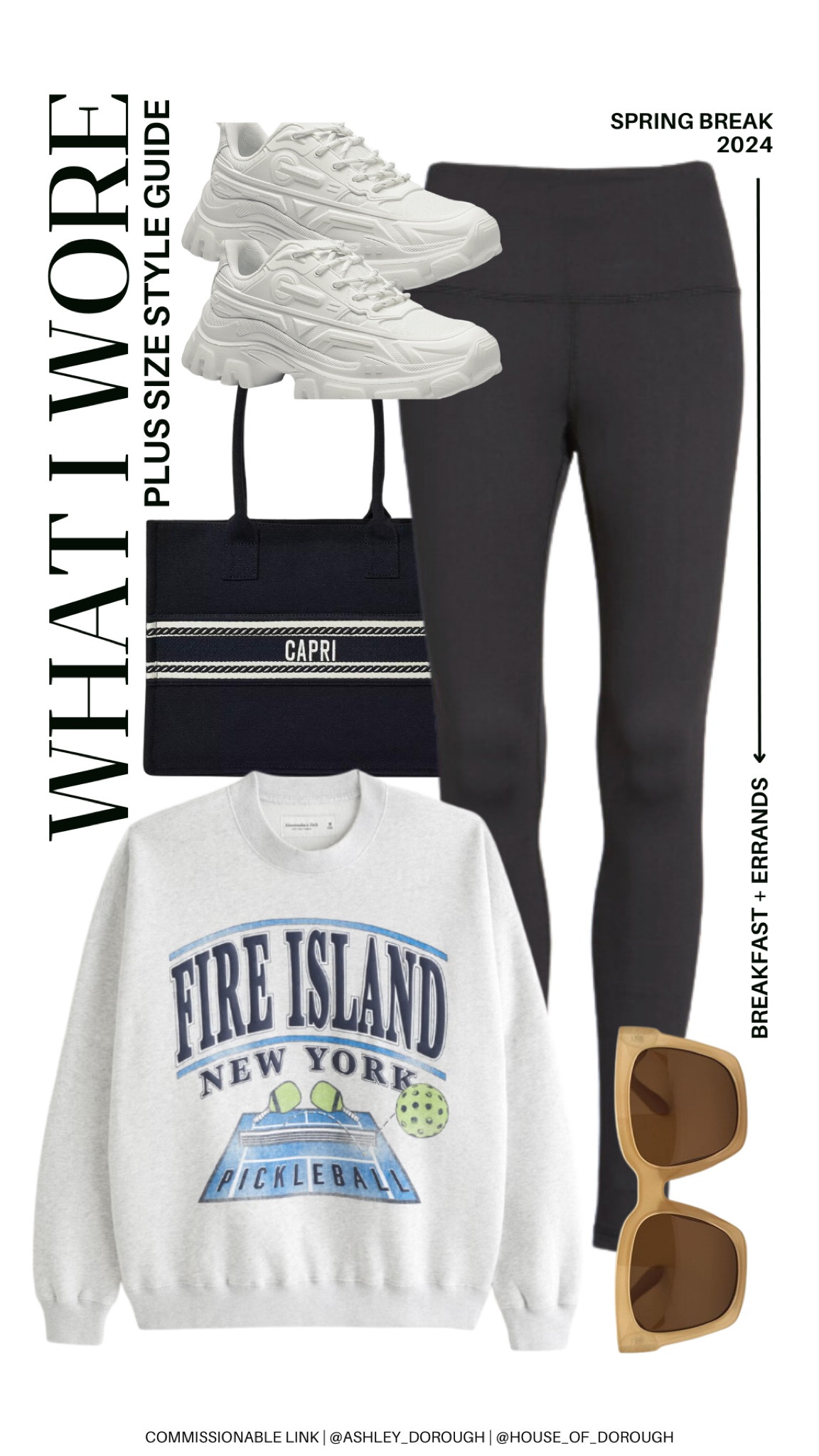 What I Wore: Spring Break 2024! Here's what I wore out to breakfast and to run errands! Paired my fave Abercrombie sweatshirt (XXL Tall) — this exact one is no longer available but linked similar with Zella leggings (2X - linked similar) and Dream Pairs sneakers. 

#LTKSeasonal #LTKtravel #LTKplussize