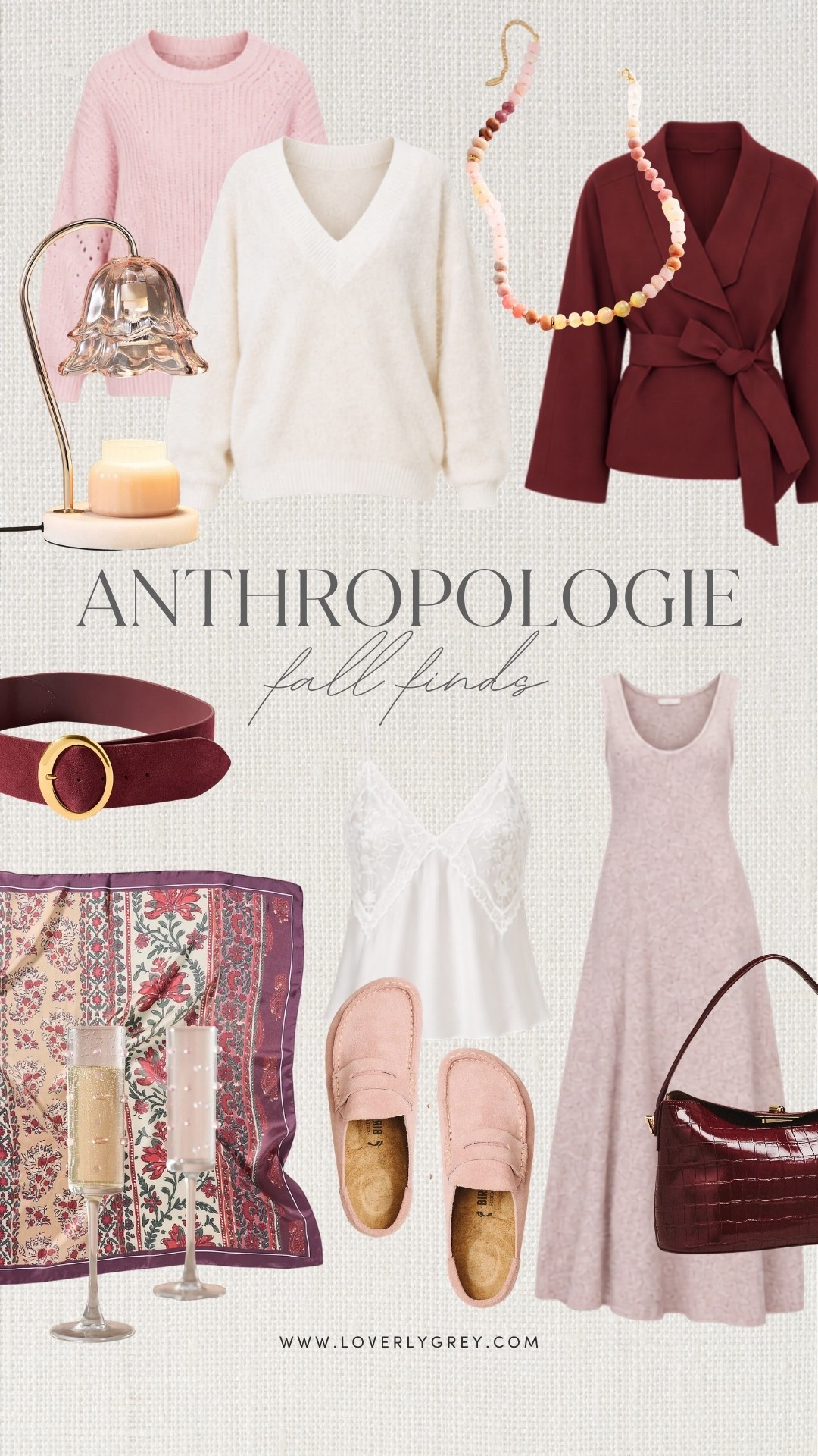 Anthropologie is SO good right now for those pretty fall fashion finds that feel feminine, polished and a little unexpected. I’m loving the mix of soft pink, burgundy and cream here, especially the cozy sweaters, belted blazer, loafers and fall accessories. These are the kind of Anthropologie fall outfits I’d reach for when I want to feel put together but still comfortable.

#LTKSeasonal #LTKootd
