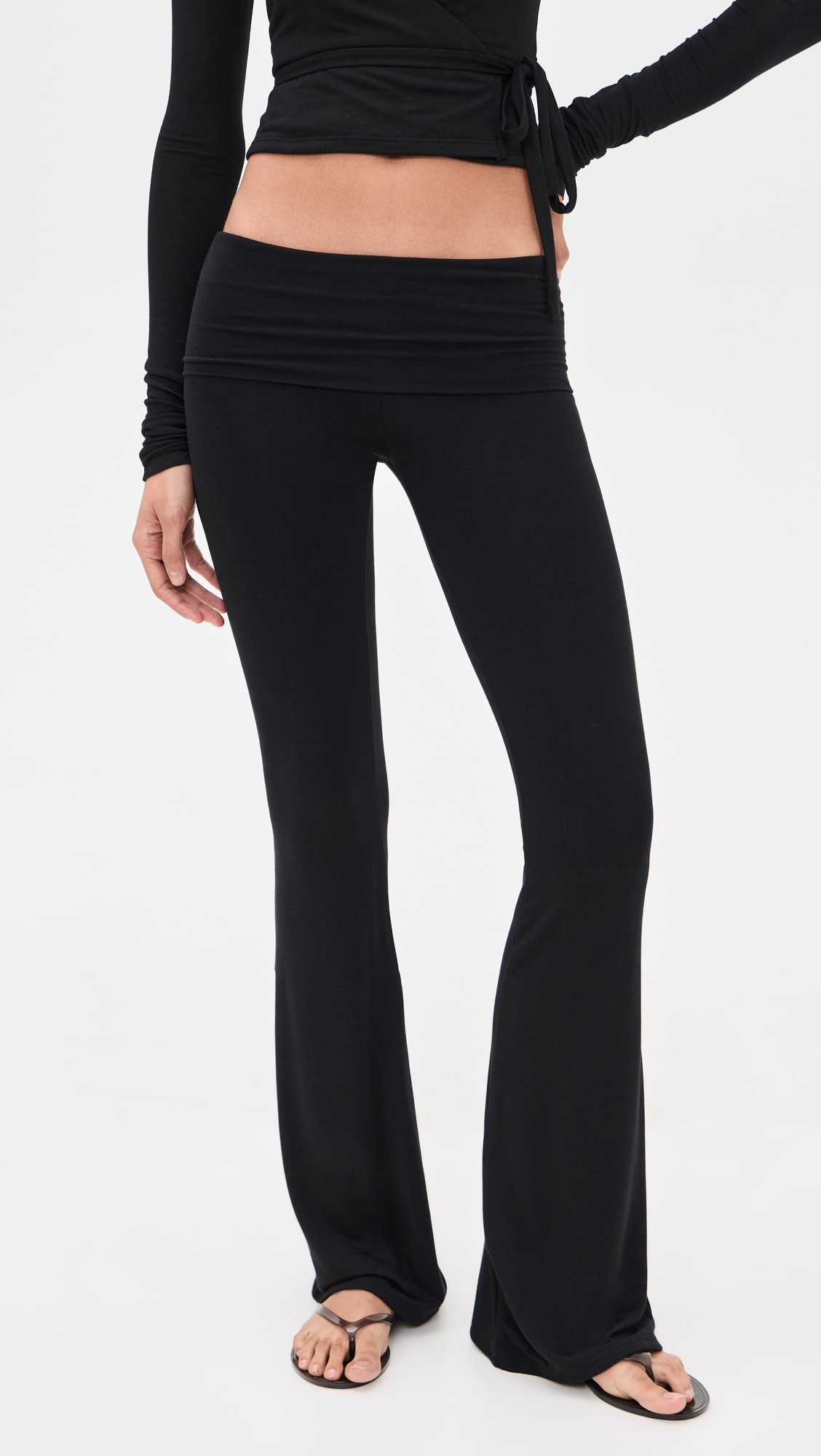 Fold Over Flare Pants | Shopbop