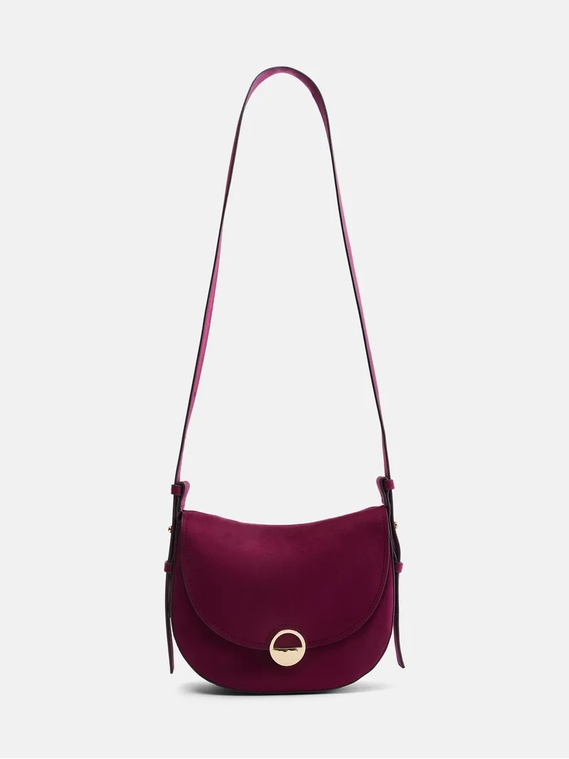 Scenario Women's Crossbody Handbag, Merlot Wine | Walmart (US)