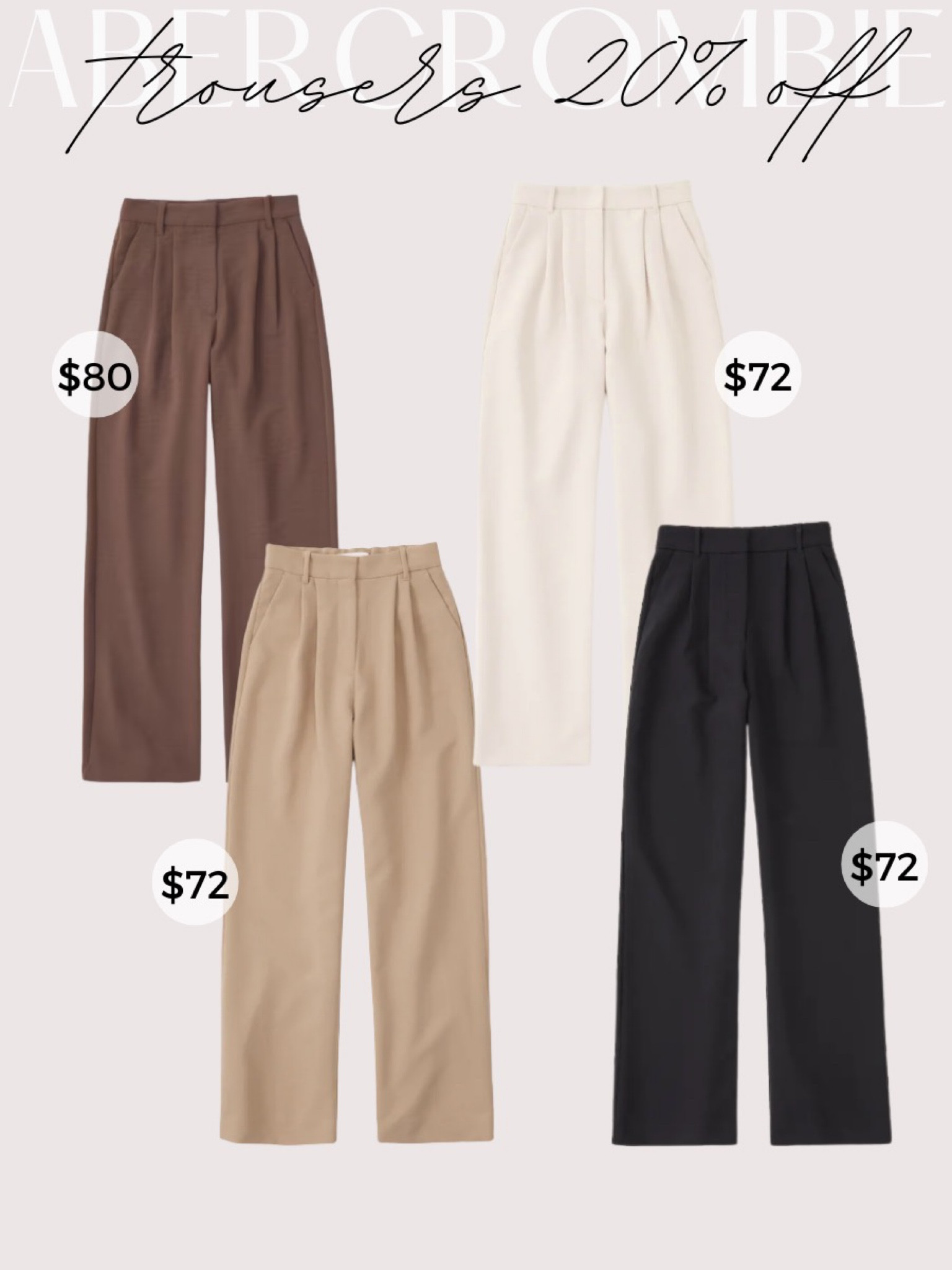 Abercrombie Trousers - Trousers - Women’s Trousers - Abercrombie Sale - Sale Workwear - Workwear - Office Outfit - Outfit Styling 

#LTKsalealert #LTKworkwear #LTKstyletip