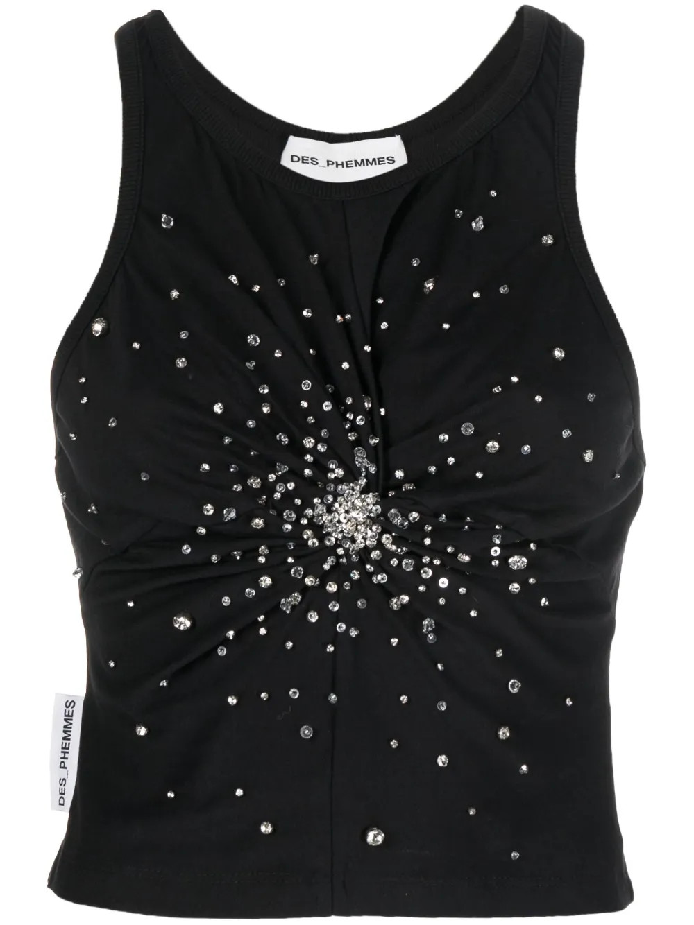 crystal-embellished tank top | Farfetch Global