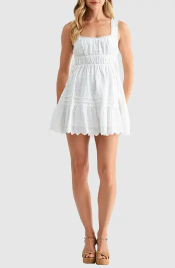 3D Floral Embroidered Minidress | Nordstrom