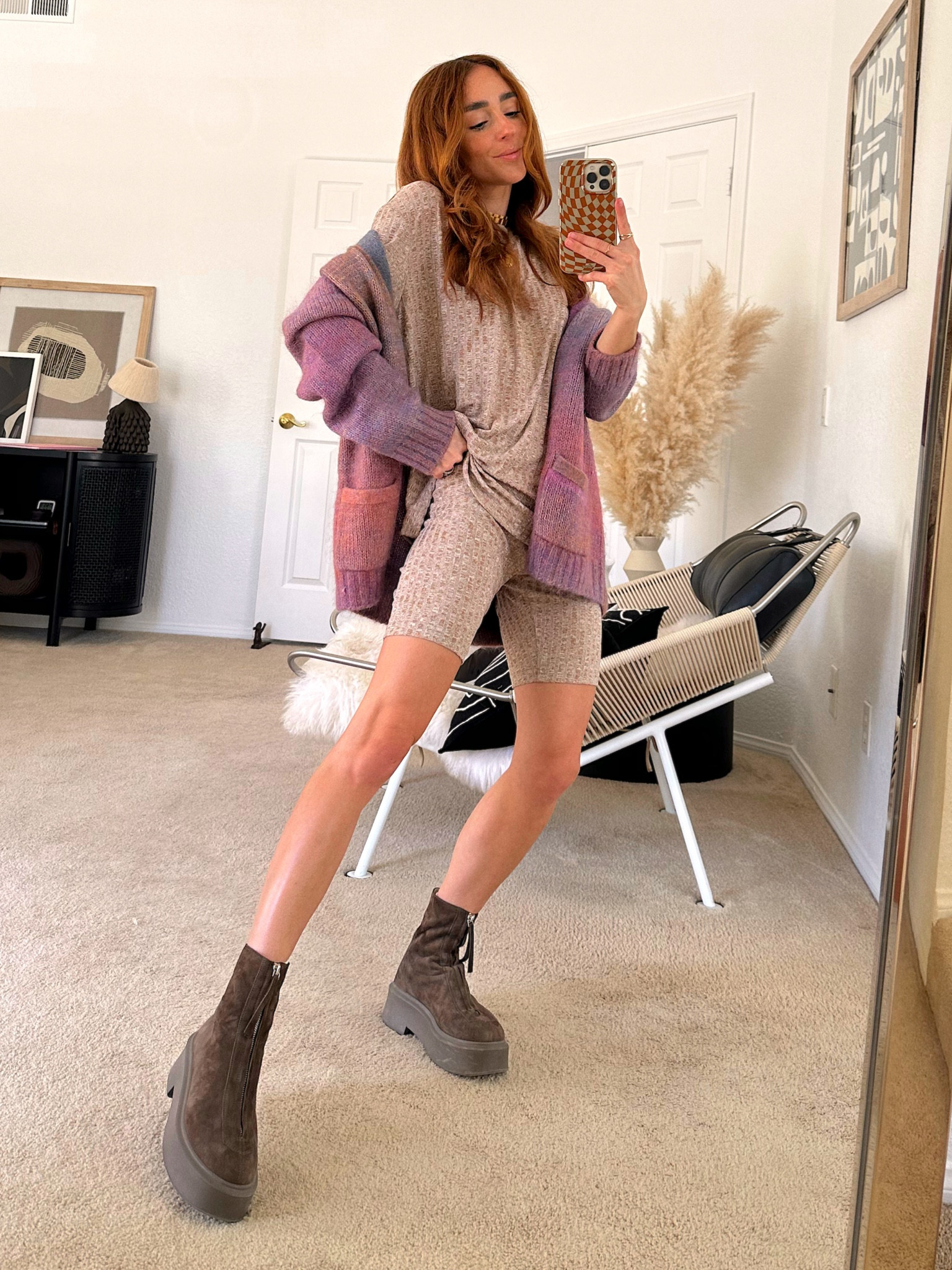 Matching sets in biker shorts silhouette with chunky boots for a cool off duty style. 


#LTKstyletip #LTKshoecrush #LTKSeasonal