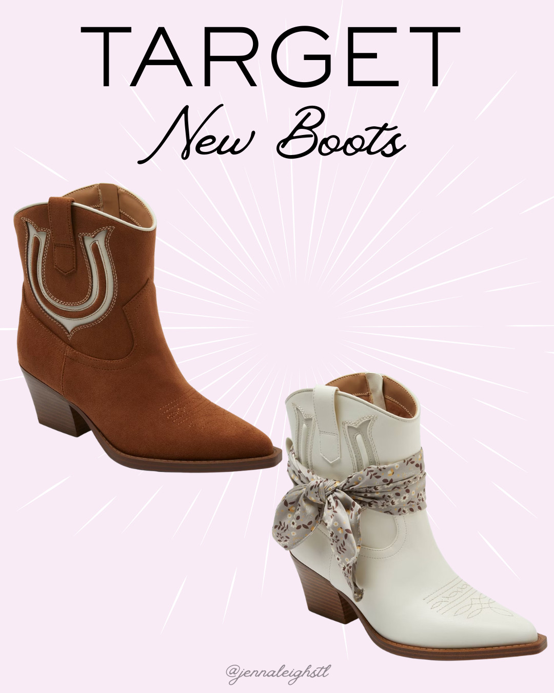 New boot alert at Target! The Universal Thread Frannie ankle boots just arrived in cream and cognac, and they are so cute. They're perfect for country concerts and summer festivals now, then transition effortlessly into fall with jeans, dresses, and sweaters. These are definitely a pair you'll get plenty of wear out of. 

 #LTKootd #LTKSeasonal #LTKMidsize