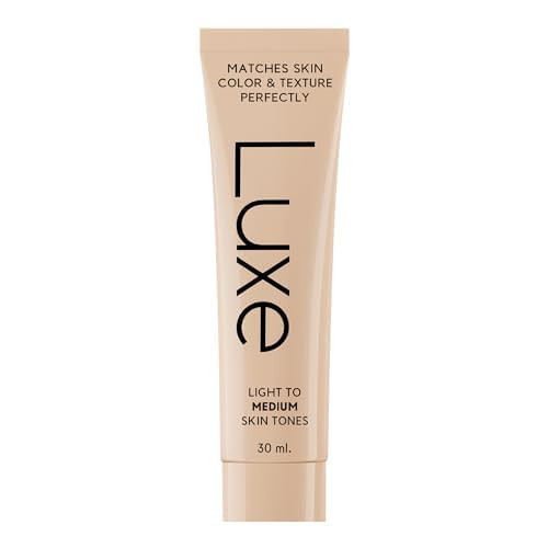 Luxe Research Color Changing Foundation for Women – Instantly Adapts to Your Skin Tone – Buildable Light-to-Medium Coverage – 12-Hour Wear – Natural Dewy Finish (Medium Dark) | Amazon (US)