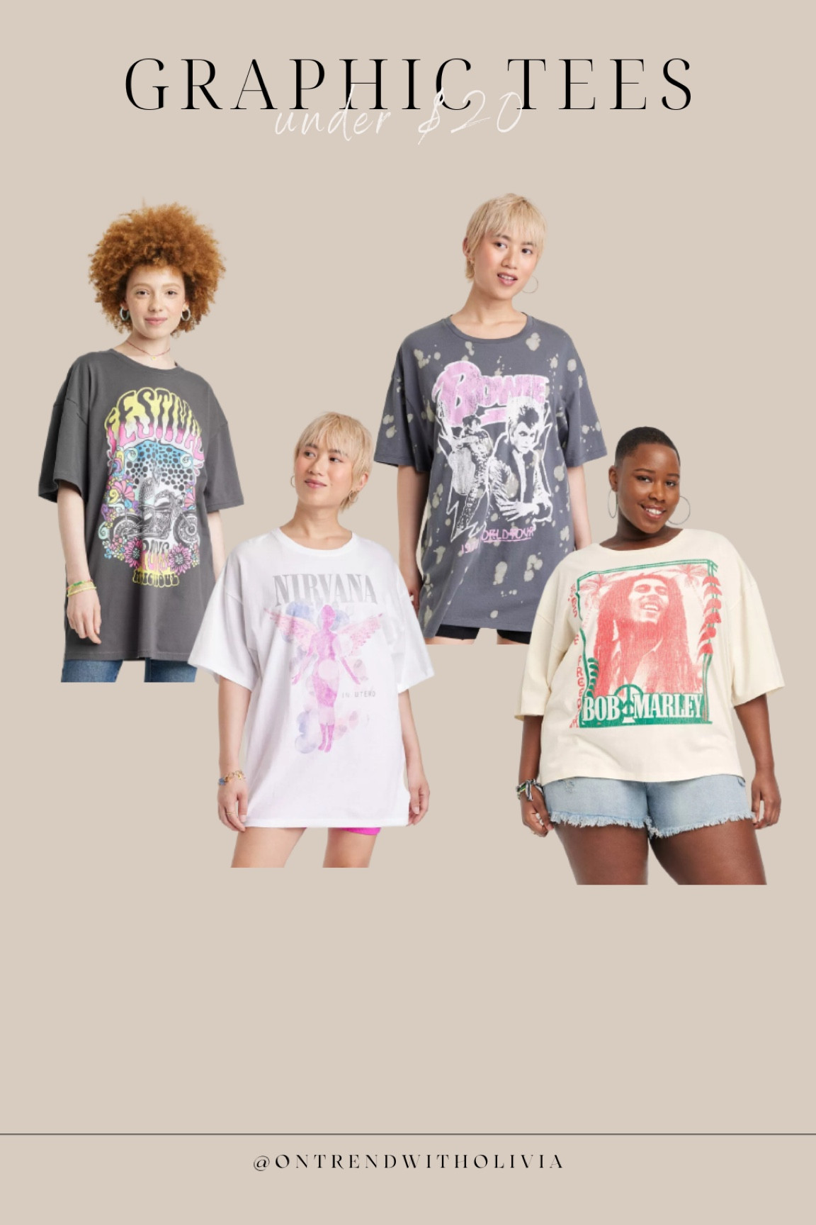 graphic tees under $20 🙌🏼

graphic tee // target style // target // band tee // oversized t shirt

#LTKstyletip #LTKunder50 #LTKFind