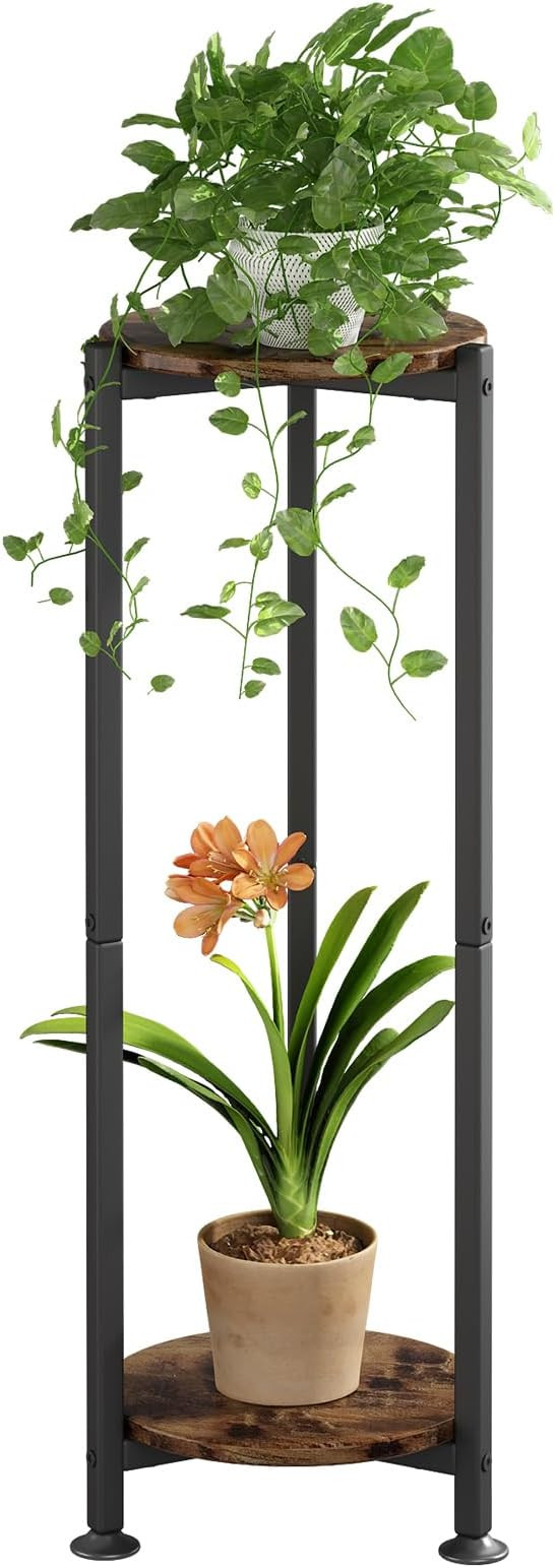 2 Tier Plant Stand Indoor Corner Tall Round Shape Plant Shelf | Amazon (US)