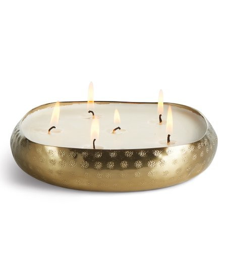 Porch & Petal Goldtone Aluminum Cashmere 6-Wick Candle Tray | Zulily