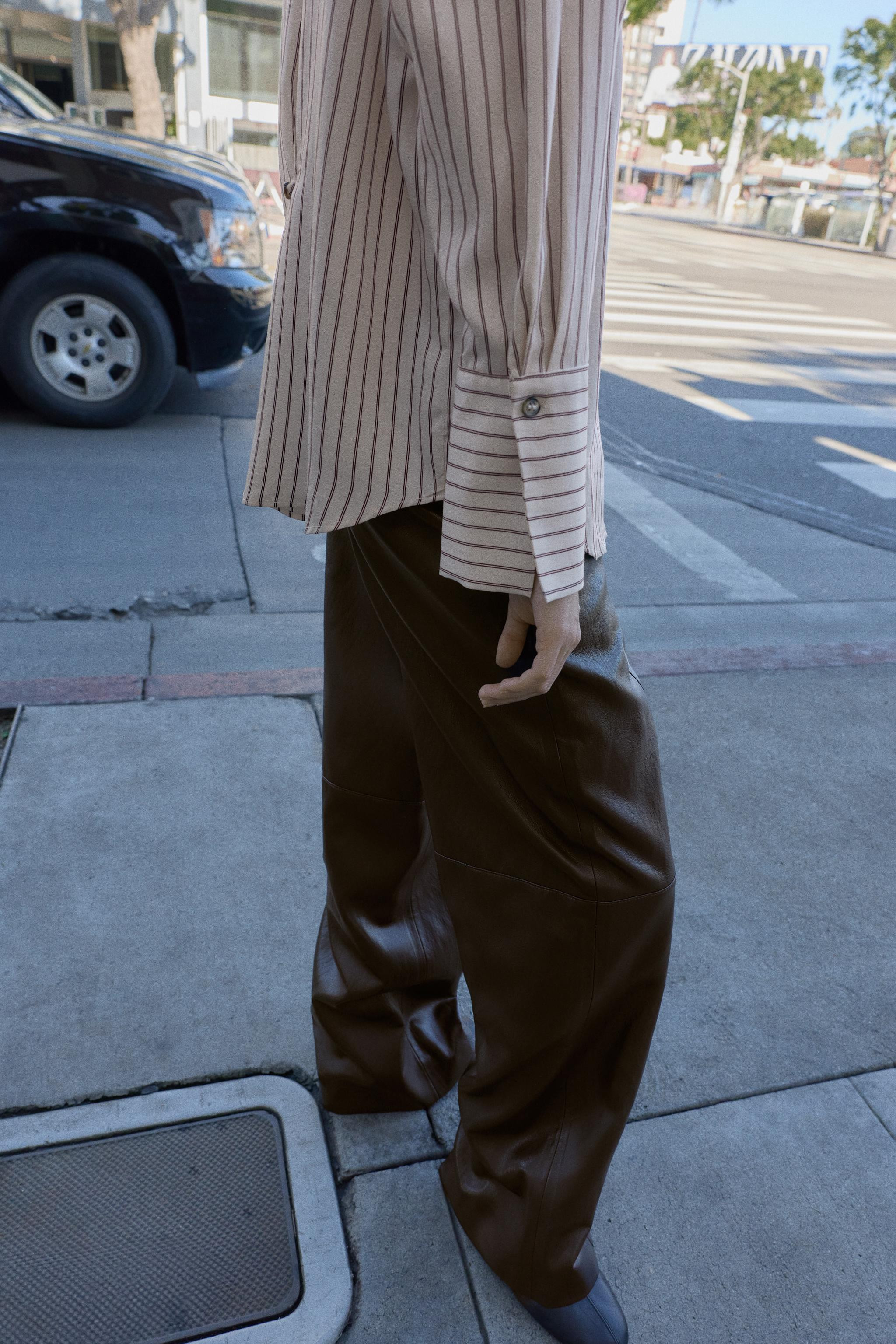 STRIPED SHIRT WITH WIDE CUFFS | Zara US