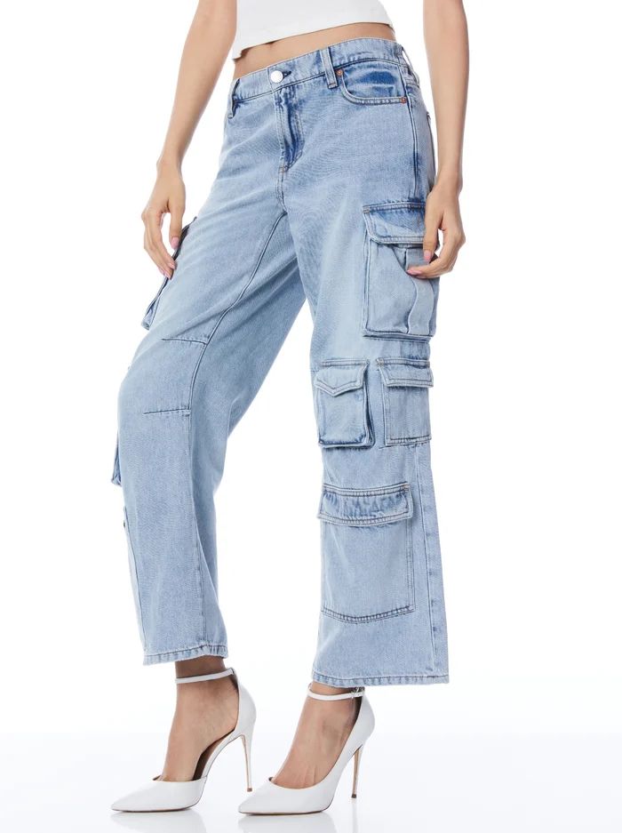 LUIS DENIM CARGO PANT | Alice + Olivia