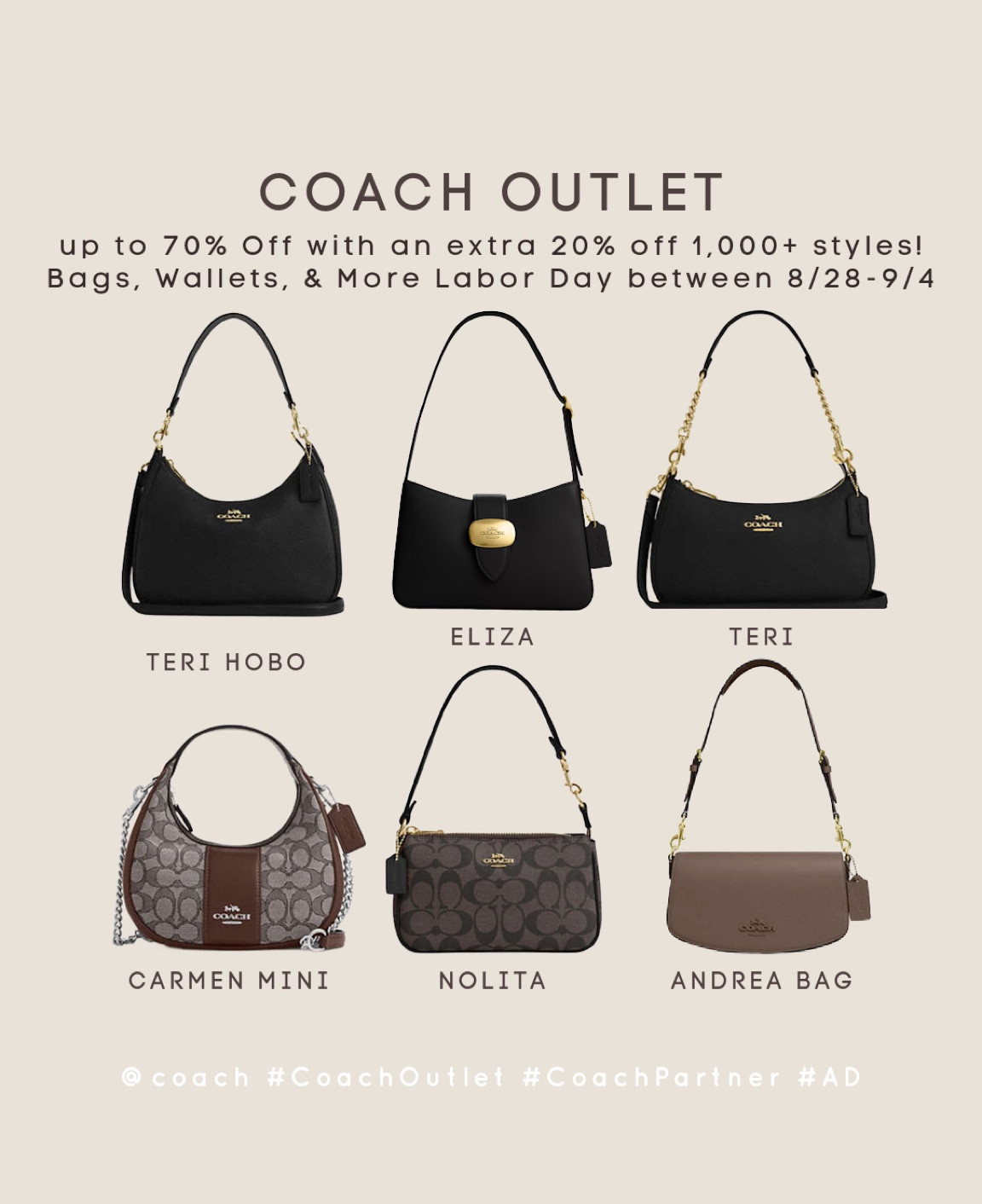 coach outlet sale!! such amazing bags - loving the baguette + slouchy look for every day wear 🤎

#LTKSaleAlert #LTKSeasonal #LTKFallSale