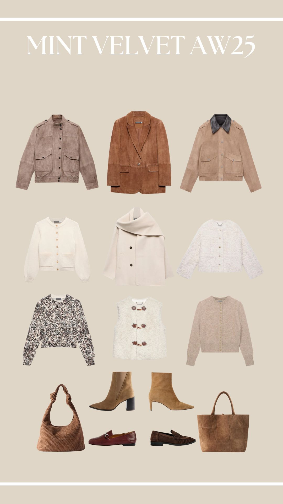 Mint Velvet AW25 top selects, my favourites, autumn fashion, transitional style, suede, knitwear, ankle boots, autumn jacket, layering, suede bag, loafers   

 #LTKuk #LTKautumn #LTKstyletip