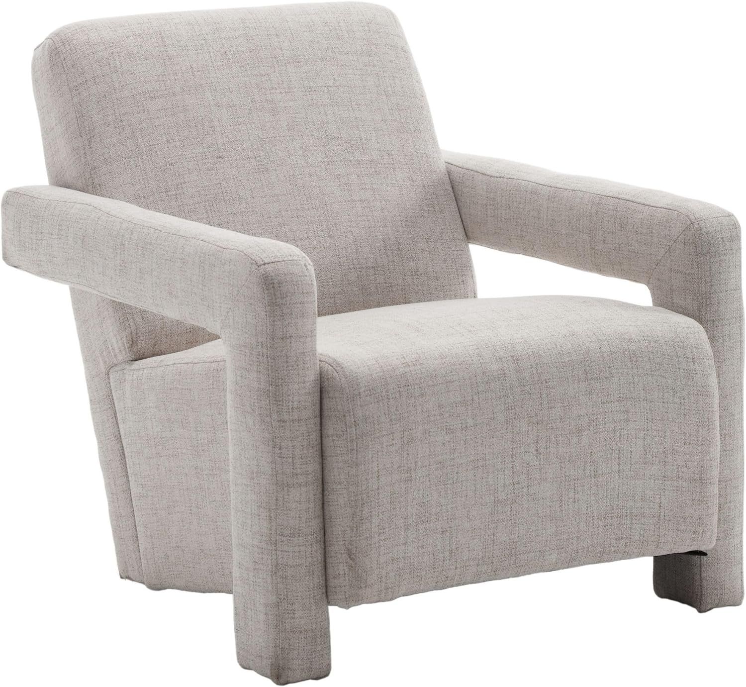 DM Furniture Modern Accent Chair Comfy Linen Fabric Arm Chair Chic Side Chair Slipper Chair Bedro... | Amazon (US)