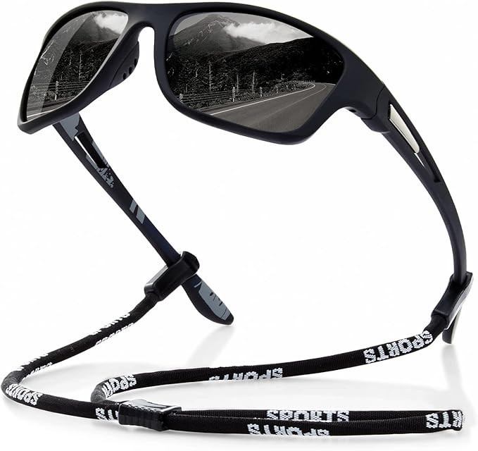 suoso Polarized Sports Sunglasses for Men: UV400 Protection Glasses Womens Wrap Around Goggles fo... | Amazon (US)