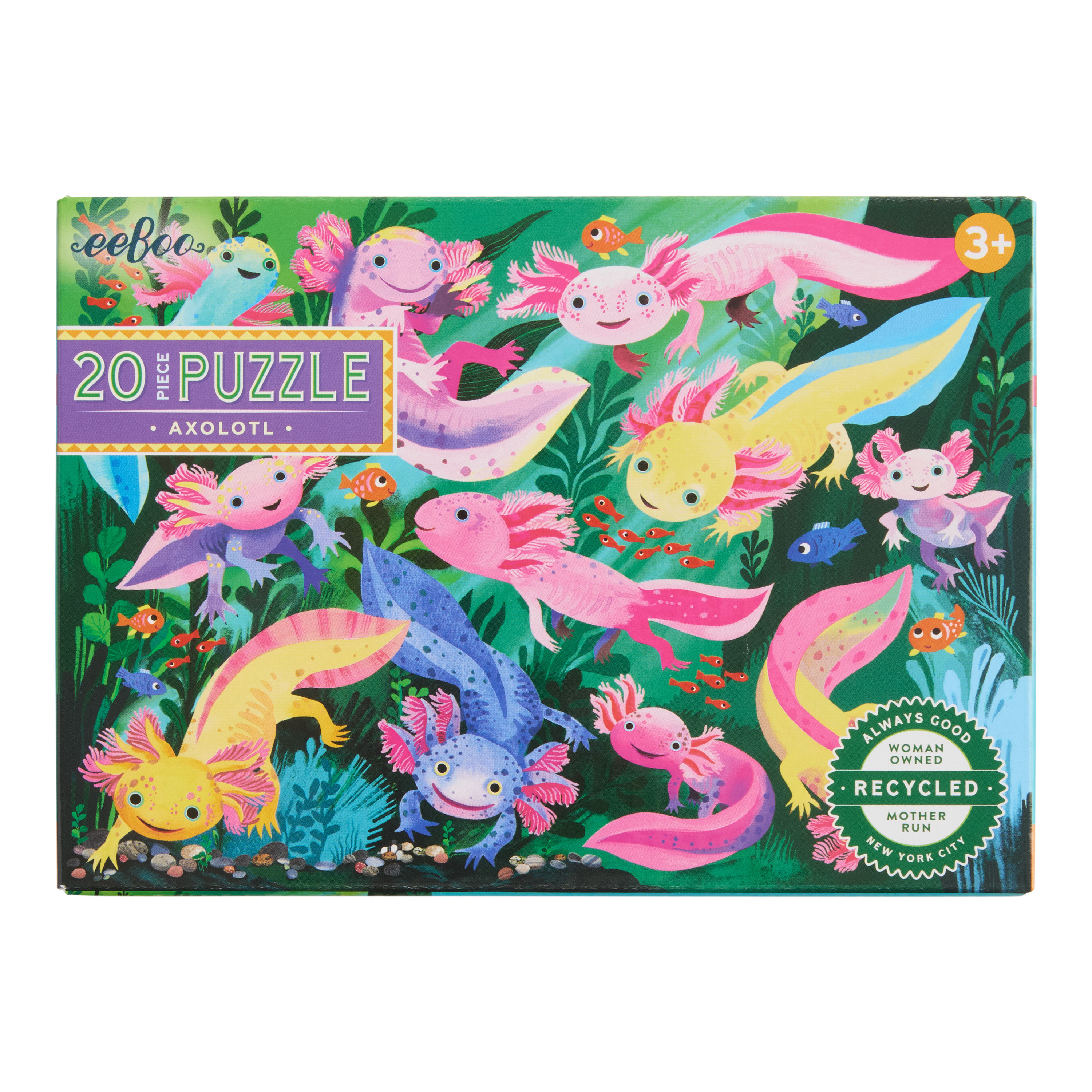 EeBoo Axolotl 20 Piece Puzzle | World Market