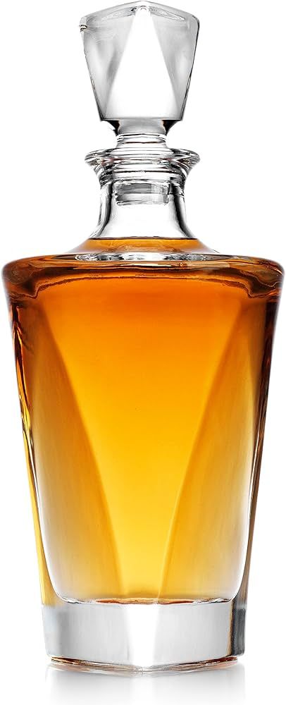 Glaver's Whiskey Decanter, Old Fasioned Twisted Decanter, Crystal Liquor Decanter,For Bourbon and... | Amazon (US)