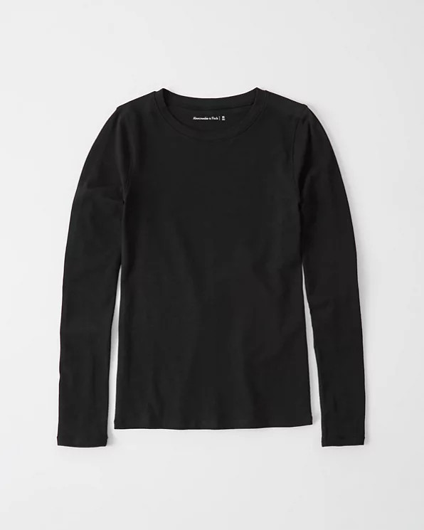 Long-Sleeve Crew Tee | Abercrombie & Fitch US & UK